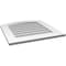 Ekena Millwork Arch Top Surface Mount PVC Gable Vent: Functional, w/ 3-1/2"W x 1"P Standard Frame, 24"W x 26"H GVPAR24X2601SF - alternate 3